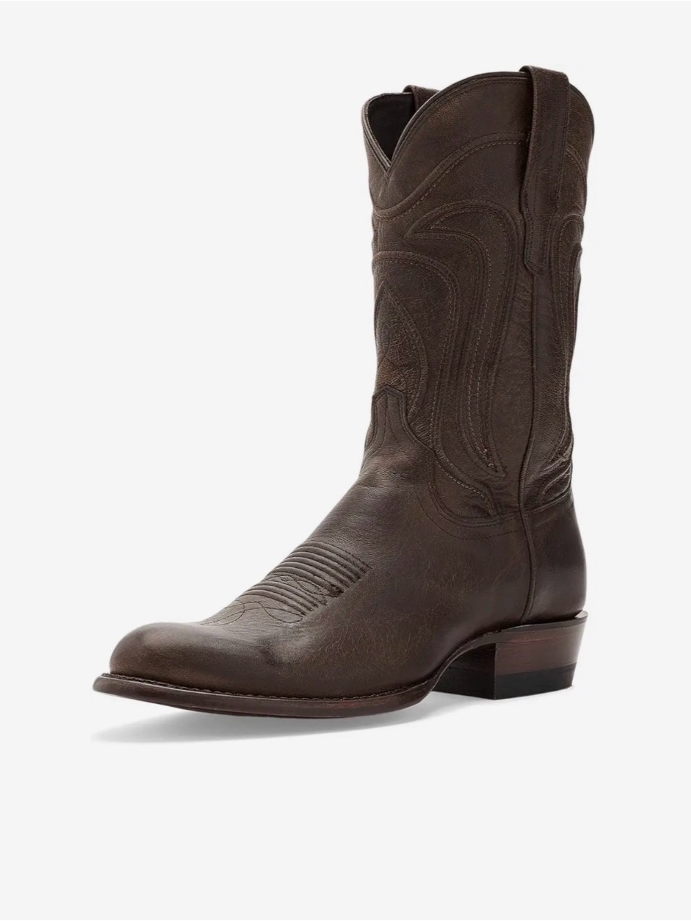 Tecovas The Cartwright Dark Brown Western Leather Boots 10D